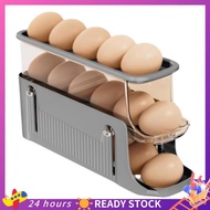 【HOT SALE】 3 Tier Foldable Egg Holders,Rolling Egg Holder for Refrigerator,Automatic Rolling Egg Sto