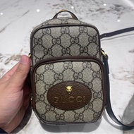 【全網最低價✨ 95% 新】Gucci古馳相機包 GUCCI Neo Vintage系列 帆布拼皮|手機包|單肩包|斜挎包
