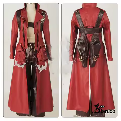 DMC 3 Dante Cosplay Leather Costume Halloween cosplay Costume 11