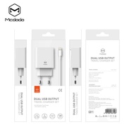 Best quality Mcdodo iPhone charging cable, safe (1 charging cable + 2 charging ports, 2.4A charging 