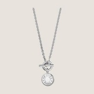 [全新] 愛馬仕 Hermes Amulettes Ex-Libris Pendant necklace 徽章項鍊 銀飾 925 silver