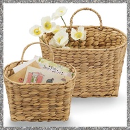 [feidan33.ph] Woven Wall Baskets for Storage-Wicker for Organizing Basket Set of 2 for Front Door, M