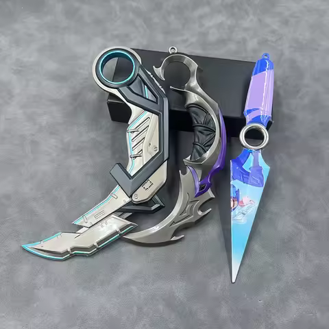 17cm Melee Reaver Karambit Kunai All Model Toys Valorant Game Peripheral Silver Skin Knife Sword Cos