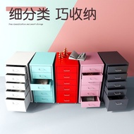 S/💖Ikea Drawer Storage Cabinet under Table Cabinet Iron Drawer with Lock Chest of Drawers Iron Bedside Table Multi-Layer