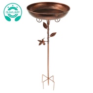 Garden Bird Bath Sturdy Iron Outdoor Bird Bath for Outside Vintage Standing Bird Bath Bowl for Outdo