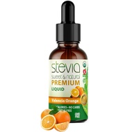 Stevia Intl Valencia Orange Flavor, Organic Stevia Liquid Sweetener, Best Sugar Substitute, Pure Ext