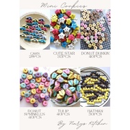 MINI SUGARCOOKIES FANCYCOOKIES / CAR / CUTE STAR / DONUT DUNKIN / DONUT SPRINKLES / TULIP / BATMAN /