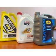 ORIGINAL CASTROL, DUCKHAMS, PENNZOIL ENGINE OIL MOTOR OIL 20W-50W MINYAK HITAM ENGINE KERETA (4 LITE
