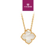 HABIB AL-ZAHRA | Mother Of Pearl Necklace in 750/18K Yellow Gold 561041124(YG)-MOP