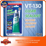 Nasara V-TECH VT-130 Clear RTV Sealant Silicone Adhesive Sealant Repair Aquarium Acrylic Bond Glass 