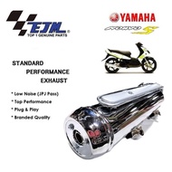 EJM NOUVO S 28MM RACING EKZOS PIPE STD OPEN E POWER BELANG PIPE RACING STANDARD OPEN EXHAUST