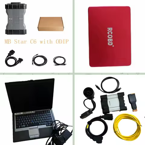 2025 MB STAR VCI C6 DOIP Can Pro for Mercedes and Icom Next for BMW Software Laptop D630 4G Diagnose