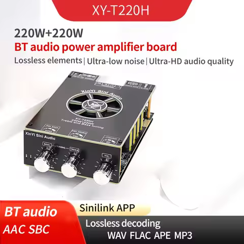 XY-T220H Fever Level BT Audio Amplifier Board Adjustment Dual Channel Stereo TPA3251 Audio Decoder B