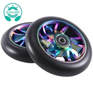 2Pcs Colorful Aluminium Stunt Scooter Wheels Aluminum Scooter Wheel 110 Mm Scooter Accessories