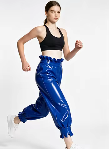 Premium Latex High Waist Puffy Shorts – Ideal for Street Style & Cosplay Looks
