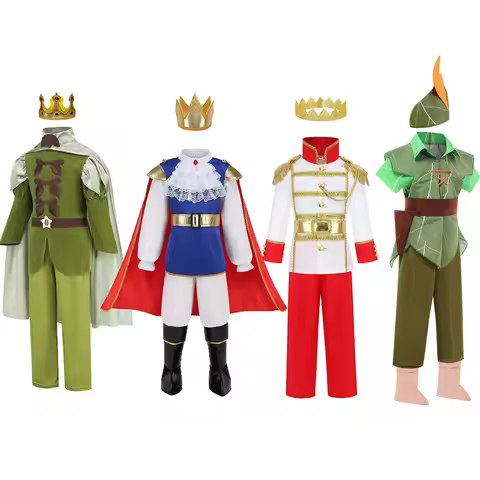 Boys Prince Cosplay Suits Prince Charming Kids Florian Role Playing Clothes Children Peter Pan Costu