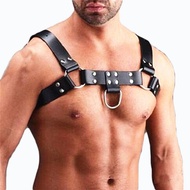 y Men Lingerie Body PU Leather Strap Belt Harness Feisth Chest Cage Rave Clothing BDSM Toys for Men