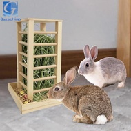 [Gazechimp] Rabbit Hay Stand Wooden Feeding Rack Hay Rabbit Distributor for Small Animal Cage Chinch