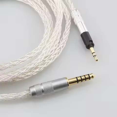 HiFi Audiocrast 8 Core Silver Plated OCC Earphone Cable For Sennheiser HD598 HD559 hd569 hd579 hd599