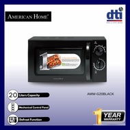 American Home AMW-G20BLACK Microwave Oven 20L Mechanical Control Color Black