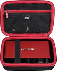 Aproca Case Compatible with Focusrite Scarlett 2i2 4th Gen USB Audio Interface, Portable Storage Bag