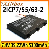 7XINbox 2ICP7/55/63-2 SMP-BOBCACLL4 7.4V 39.22Wh 5300mAh Battery For Xplore XSlate B10 IX101B2 D10 i