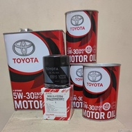 *Toyota 5w30 (GF-5) (7Liters) + Oil Filter (D2) for Gas and Diesel Engine - Fully Synthetic
