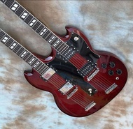 Classic Gibson SG 1275 Double Neck Electric Guitar SG Body High Quality
