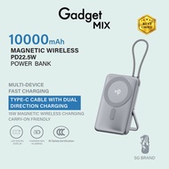 【CCC Certificate】Gadget Mix Diginut W-52 Pro 10000mAh 22.5W Power bank Gray