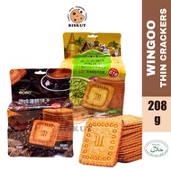 Wingoo Thin Crackers / Coffee Thin Crackers / Thai Green Curry Thin Crackers 208g