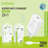 INFINIX Charger 70 Watt HOT 60 PRO type C Original Support Fast Charger Infinix 70w Charger/ Univers