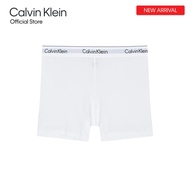 CALVIN KLEIN กางเกงชั้นในผู้หญิง Modern Cotton ทรง Boxer Brief รุ่น QF7625 100 - สีขาว