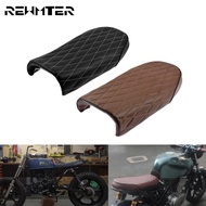 Motorcycle Universal Vintage Cafe Racer Seat Retro Saddle Black/Brown Seats For Honda CB125S CB200 C