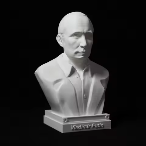 Vladimir Putin Ornaments Statue Hand Model Decoration Bust Crafts Great Man Portrait Desk Desk, 3D P