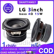 Củ loa trung trầm (Mid bass) LG 3inch 4Ohm 15W-30W mới chuẩn diy loa bluetoothh loa máy tính(Giá 1