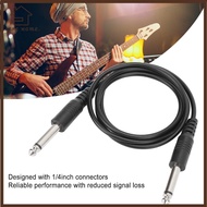 YELGIRL 2PCS 6.35mm To 6.35mm Single-channel, Plug and Play Flexible Guitar Instrument Cable, 3.3ft 