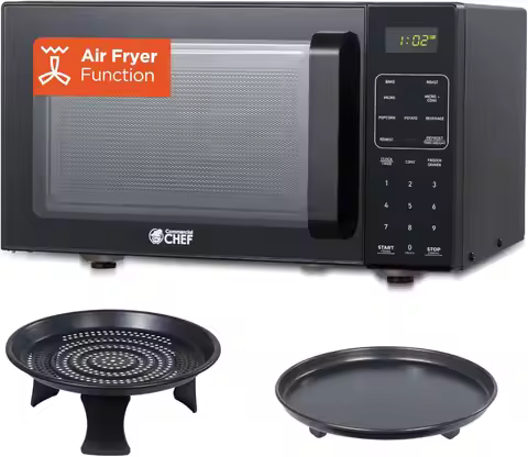 5-in-1 Countertop Microwave Air Fryer, 0.9 Cu. Ft, 900W, 10 Power Levels