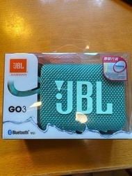 JBL Go 3 迷你防水藍牙喇叭 （湖水綠）(未開封）