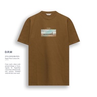 Stillness brown t-shirt.DRM wear drm t-shirt