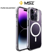 MSZ iPhone 14 Pro Case 6.1" PURE Hybrid Magnetic Charging Shock Pocket Tech™️ iPhone 14 Pro Case Cov