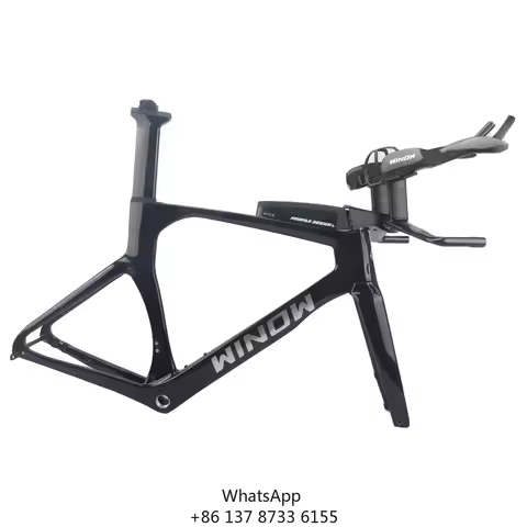 Carbon TT Frame Chinese Triathlon Bike Frameset Disc Time Trial Bike Frames With New TT Handlebar HB