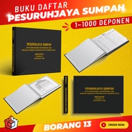 [READY STOCK] Buku Daftar PESURUHJAYA SUMPAH (1~1000 Deponen)