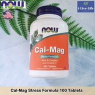 NOW Foods-Cal-Mag 100 Tablets Calcium Magnesium Vitamin B Complex &