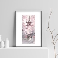 數位 Printable art Hanami / print it at home / Directly from the Artist