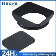 Haoge 67mm Square Metal Lens Hood with Cap for 67mm Canon Nikon Leica Zeiss Nikkor Fuji Lens and 67m