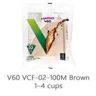 HARIO V60 Paper Coffee Filters 01/02/03|White & Brown|40–100 Sheets|Made in Japan|FSC Certified