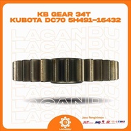 Kb Gear 34T Kubota Dc70 5H491-16432 For Combine Harvester Lacandu Part