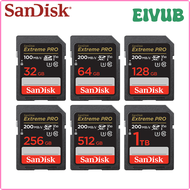 EIVUB SanDisk SD Card Extreme Pro 32GB 64GB 128GB 256GB SDHC SDXC Original 4K Video Card Class10 200Mb/s Flash Memory Card for Camera LKJNV