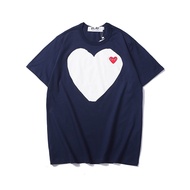 Top Choices Trendy Printed T-Shirts Comme des Garcons CDG PLAY White Blue T shirt Men Women Top Tees