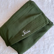 Khimar Ceruty 2 Layer Payet Mutiara / Hijab Ceruti Babydoll Lebaran Rahel terbaru